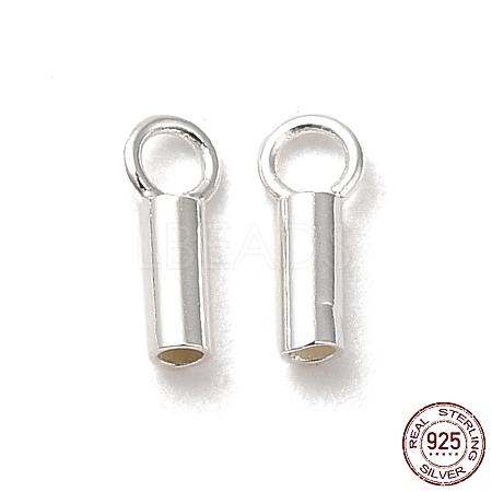 925 Sterling Silver Cord Ends STER-P055-01A-S-1