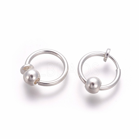 Electroplate Brass Retractable Clip-on Earrings EJEW-L221-02A-1