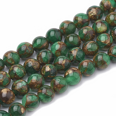 Natural Chalcedony Beads Strands G-S333-10mm-014F-1