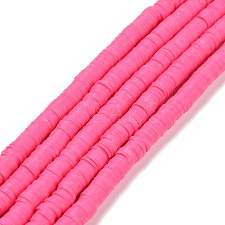 Handmade Polymer Clay Beads Strands CLAY-R089-6mm-Q088-1
