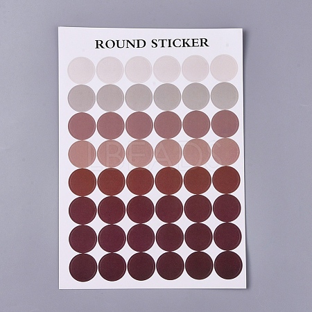 Polka Dot Pattern Decorative Labels Stickers DIY-L037-A02-1