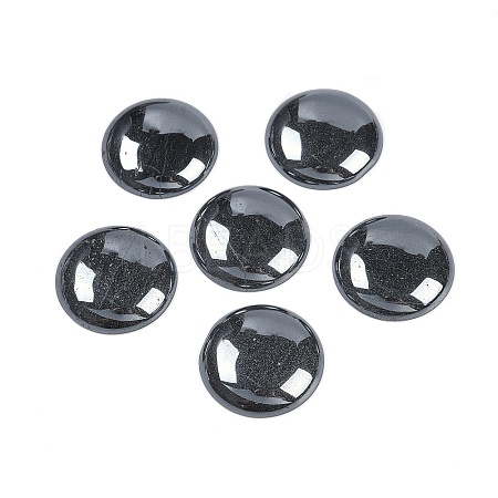 Synthetic Non-magnetic Hematite Cabochons G-H1596-FR-25mm-31-1