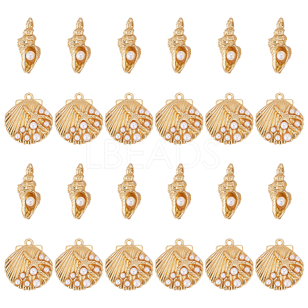 28Pcs 2 Styles Zinc Alloy Pendants FIND-WR0012-75-1