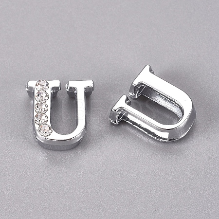 Alloy Slide Charms LS-PALLOY-WH0066-21U-1