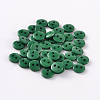 2-Hole Flat Round Resin Sewing Buttons for Costume Design BUTT-E119-18L-14-1