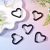 5Pcs Zinc Alloy Spring Gate Rings FIND-TA0009-73N-5