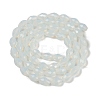 Electroplate Imitation Jade Glass Beads Strands EGLA-N013-J8mm-D02-2