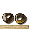 Natural Tiger Eye Hollow Pendants G-C167-06G-3