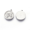 Non-Tarnish 304 Stainless Steel Pendants STAS-E444-21-3