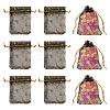 30Pcs Gold Stamping Moon Star Organza Drawstring Gift Bags ABAG-TA0002-21E-1