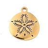 201 Stainless Steel Pendants STAS-E015-04G-1