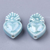 Handmade Porcelain Beads X-PORC-T005-005C-2
