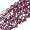Handmade Millefiori Glass Bead Strands LAMP-J035-6mm-33-1