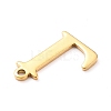 PVD Vacuum Plating  304 Stainless Steel Charms LS-STAS-H112-L-G-3