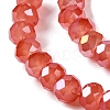 Baking Electroplate Glass Beads Strands DGLA-A039-J10mm-B01-3