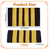 Silk Aviation Epaulette AJEW-CY0002-53B-2