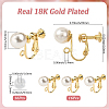 16Pcs Iron Clip-on Earring Findings IFIN-SC0001-93A-2