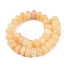Natural Yellow Jade Beads Strands G-T138-74A-2