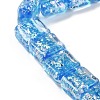 Handmade Dichroic Foil Glass Beads Strands DICH-U001-07G-3