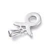 Non-Tarnish 304 Stainless Steel Pendants STAS-L210-06F-P-01-2