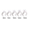Brass Micro Pave Clear Cubic Zirconia Cuff Ring Settings KK-T076-59P-4