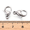 304 Stainless Steel Lobster Claw Clasps STAS-T065-15mm-34P-3