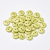 2-Hole Flat Round Resin Sewing Buttons for Costume Design BUTT-E119-18L-15-1