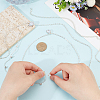1Pc Clear Cubic Zirconia Teardrop Backdrop Necklace Body Chain NJEW-FG0001-02S-3