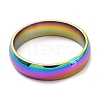 Ion Plating(IP) 304 Stainless Steel Flat Plain Band Rings STAS-I160-B-M-2
