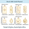 16Pcs 4 Styles Alloy Pendants FIND-SC0021-43-2