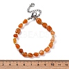 Natural Red Aventurine Beaded Bracelets for Women G-P563-07P-07-5