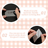 3Sets Rectangle Acrylic Table Sign Holders DJEW-AN0001-01-3