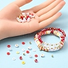 DIY Letter & Imitation Pearl & Heishi Beads Bracelet Making Kit DIY-YW0005-23E-6