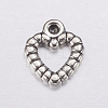 Heart Tibetan Style Alloy Charms LS-AC0324-2