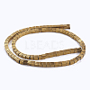 Electroplate Non-Magnetic Synthetic Hematite Beads Strands G-F562-F04-2