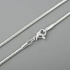 Brass Round Snake Chain Necklace Making NJEW-BB10864-20-3