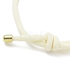 Adjustable Nylon Round Milan Cord Slider Bracelet Making FB-H001-01G-16-2