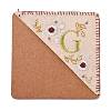 4Pcs Letter Personalized Hand Embroidered Corner Bookmarks JX587G-2