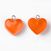 Transparent Resin Pendants RESI-R429-30I-1
