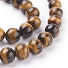 Natural Tiger Eye Beads Strands G-G099-8mm-4-3