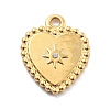 304 Stainless Steel Rhinestone Pendants STAS-R155-035B-G-1