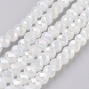 Electroplate Glass Beads Strands X-GLAA-K027-03AB-1