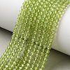 Natural Peridot Beads Strands G-P603-C-3mm-01-1