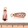 Faceted Glass Pendants GLAA-T010-004G-3