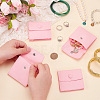Microfiber Jewelry Flap Pouches ABAG-WH0032-121D-3