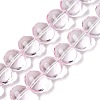 Transparent Electroplate Glass Beads Strands EGLA-N012-06F-1