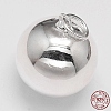Round 925 Sterling Silver Pendants STER-F013-01B-1