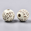 Painted Natural Wood Beads WOOD-T021-53B-12-2