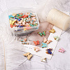 Craftdady 44Pcs 11 Colors Alloy Pendants RESI-CD0001-03-4