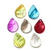 Spray Painted Natural Akoya Shell Pendants BSHE-G034-12-1